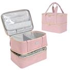 Organizador de esmaltes LEFORZ Bolsa de armazenamento de camada dupla