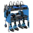Organizador de ferramentas elétricas CCCEI, suporte de parede 42x22x30 cm com 8 saídas
