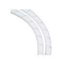 Organizador De Fios Cabos Espiral 1 Metro Branco Organizador De Fios Cabos Espiral 1 Metro Branco