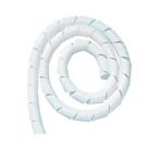 Organizador De Fios Cabos Espiral 3/4 Branco 1 Metro