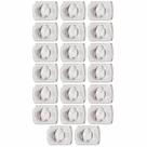 Organizador de Fios Command Transparente Pequeno 20 Unidades - HB004270524 - 3M