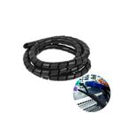 Organizador de Fios Preto 12mm X 1,5m