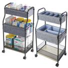 Organizador de fraldas para bebês e carrinho de armazenamento Cidaziya de 3 camadas Organizador de fraldas para bebês e carrinho de armazenamento Cidaziya de 3 camadas