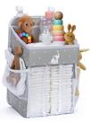 Organizador de fraldas suspenso Cradle Star Grey 43x23x23cm