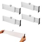 Organizador de Gaveta Ajustavel Kit 4 Uni Expansivel Divisor Armario Cozinha Guarda Roupa Separador Blusa Livro Pratico Organizador de Gaveta Ajustavel Kit 4 Uni Expansivel Divisor Armario Cozinha Guarda Roupa Separador Blusa Livro Pratico