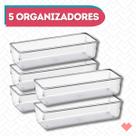 Organizador de Gaveta Modular 5 Porta Maquiagem Talheres 5un Organizador de Gaveta Modular 5 Porta Maquiagem Talheres 5un