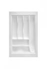 Organizador de gavetas com 6 divisor de talheres og-05 branco