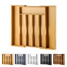 Organizador de gavetas de bambu expansível ajustável Caddy Oridom 36x35x5 cm