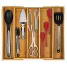 Organizador de gavetas de cozinha Purawood Expansível Bamboo