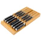 Organizador de gavetas de facas VaeFae Bamboo para 12 facas