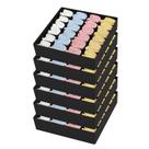 Organizador de gavetas Joyoldelf Sock, armário de 24 células, pacote com 6 unidades, preto