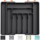 Organizador de gavetas para talheres Lifewit expansível preto