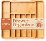 Organizador de gavetas SMIRLY Bamboo ajustável