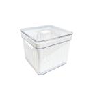 Organizador De Geladeira Cesto Prático Alimentos Verduras Frutas Com Escorredor Interno 2,8L C/Tampa Organizador De Geladeira Cesto Prático Alimentos Verduras Frutas Com Escorredor Interno 2,8L C/Tampa