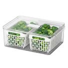 Organizador de Geladeira com 2 Cestos 6,7 Litros Coza Dry Cristal