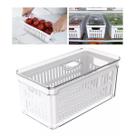 Organizador De Geladeira Com Escorredor Tampa 5l Clear Fresh Organizador De Geladeira Com Escorredor Tampa 5l Clear Fresh