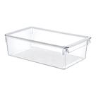 Organizador de Geladeira Multiuso Alto Tamanho G com Tampa Translucido e Puxador Prático Organizador de Geladeira Multiuso Alto Tamanho G com Tampa Translucido e Puxador Prático