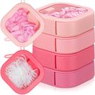 Organizador de gravatas de cabelo Kathfly Pink Color 4 peças empilhável