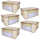 Organizador de Guarda-Roupa Closet Armazena Edredon Roupa de Cama Anti-Mofo kit 5 peças