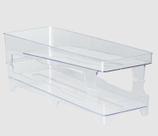 Organizador de Lata para 12 un em Poliestireno Cristal 42x15x14cm - Paramount