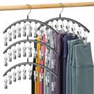 Organizador de legging Closet Volnamal com 10 clipes comporta 40 leggings Organizador de legging Closet Volnamal com 10 clipes comporta 40 leggings
