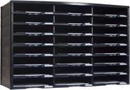 Organizador de literatura Storex Modular com 24 compartimentos preto Organizador de literatura Storex Modular com 24 compartimentos preto