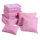 Organizador de Mala Viagem Necessaire Kit 6 Peças Rosa CBRN20621