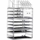 Organizador de maquiagem Cq acrílico Skin Care com 9 gavetas, conjunto de 4 Organizador de maquiagem Cq acrílico Skin Care com 9 gavetas, conjunto de 4