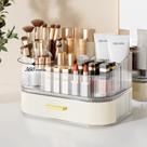 Organizador de maquiagem Delamu Vanity com gavetas empilháveis brancas