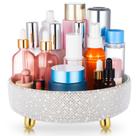 Organizador de maquiagem Honeydak Bling Perfume 360 Rotating White Organizador de maquiagem Honeydak Bling Perfume 360 Rotating White