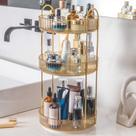 Organizador de maquiagem INVSSENE 360 Rotating 3 Tier Yellow