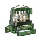 Organizador de maquiagem LINFIDITE Storage Box com gavetas e tampa
