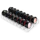 Organizador de maquiagem Luxspire Acrylic Eyeshadow Clear 16 slots