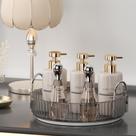 Organizador de maquiagem rotativo UNICOMVSX para Vanity Smoky Grey
