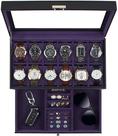 Organizador de material sintético Watch Box GUKA com 12 slots Organizador de material sintético Watch Box GUKA com 12 slots