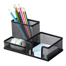 Organizador De Mesa Aramado Porta Canetas Lápis Papel Clips