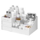 Organizador De Mesa C/ Gaveta Porta Treco Multiuso Branco