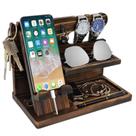 Organizador de mesa de cabeceira Iswabard com docking station para telefone