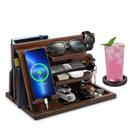 Organizador de Mesa de Madeira Gifts Wood - Docking Station para Celular Masculino