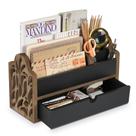 Organizador de mesa Dhmkfly com gaveta Wood File Office Mail