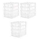 Organizador de Mesa e Bancada Gracious Living com 4 Gavetas (Kit com 3)