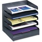 Organizador de mesa e classificador de bandejas Safco 3127BL Steel 5 prateleiras
