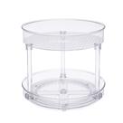 Organizador de mesa giratória Lazy Susan Amazon Basics 2 níveis Clear Organizador de mesa giratória Lazy Susan Amazon Basics 2 níveis Clear