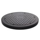 Organizador de mesa giratória Lazy Susan RamPro, antiderrapante, preto, 25 cm