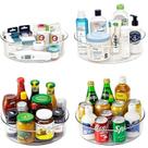 Organizador de mesa giratório Lazy Susan YCLADEC, 29,2 cm, transparente, pacote com 4