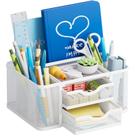 Organizador de mesa Marbrasse Mesh com 2 gavetas e 5 compartimentos