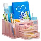 Organizador de mesa Marbrasse Mesh com 2 gavetas e 5 compartimentos