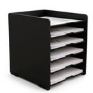 Organizador de Mesa para Documentos A4 MDF 6 Divisórias 35x32x24cm
