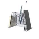 Organizador de Mesa Prime Com Suporte para Celular Bloco de Notas Porta Treco - Maxcril Organizador de Mesa Prime Com Suporte para Celular Bloco de Notas Porta Treco - Maxcril