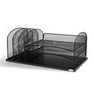 Organizador de mesa Safco Onyx com 3 bandejas horizontais e 3 verticais